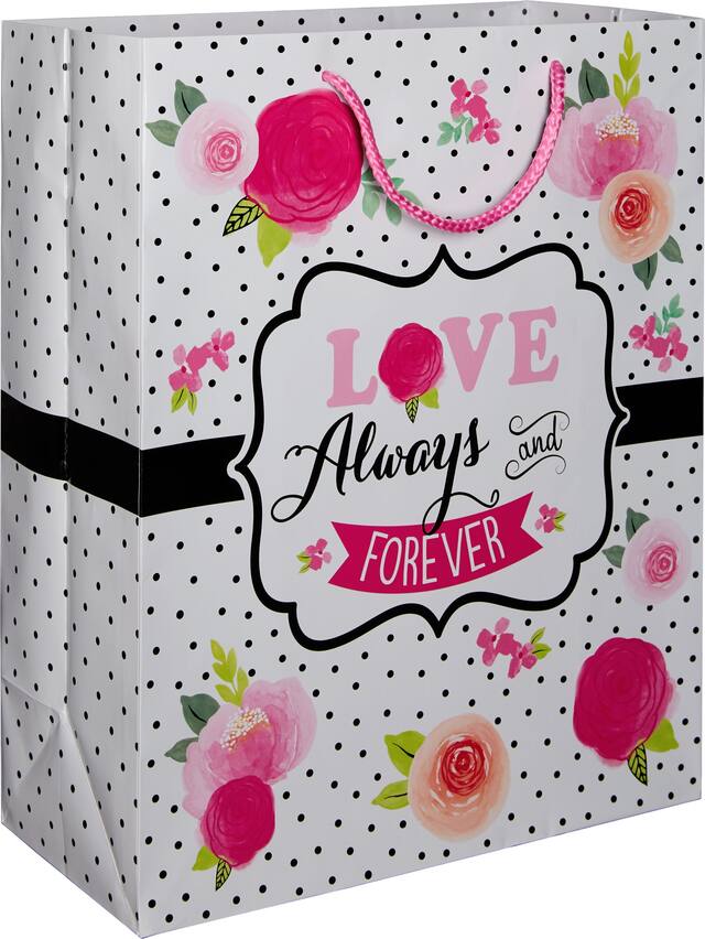 Love Always & Forever Gift Bag Front_Angled_Right