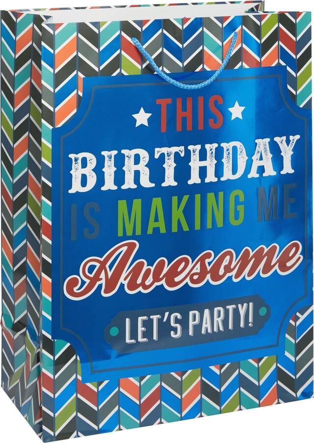 Sac-cadeau d'anniversaire Awesome Front_Angled_Right