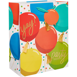 Sac-cadeau à ballons colorés et lustrés, format moyen Front_Angled_Right