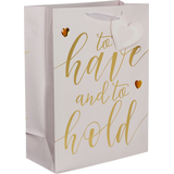 Large Glossy To Have and to Hold Gift Bag Front_Angled_Right