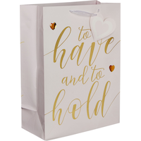 Grand sac-cadeau en papier glacé To Have and to Hold Front_Angled_Right