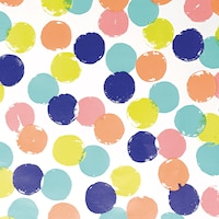 Colourful Dots Gift Wrap Overhead_Flat