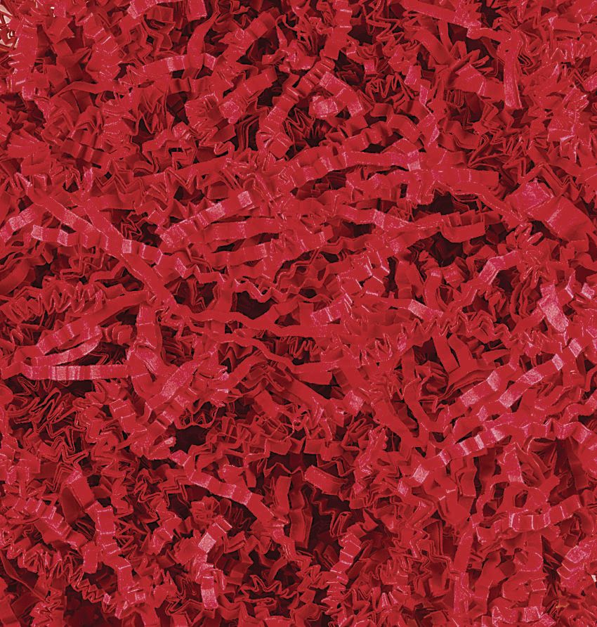 Red Crinkle Paper Shreds