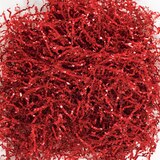 Metallic Red Crinkle Paper Shreds CloseUp