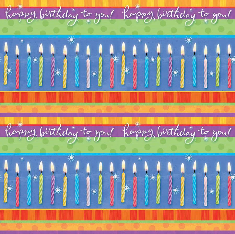 Jumbo Make-a-Wish Birthday Gift Wrap CloseUp