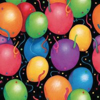 Jumbo Gift Wrap, Balloon Print