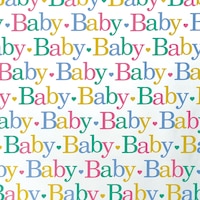 Jumbo Baby Colours Gift Wrap Front_Flat