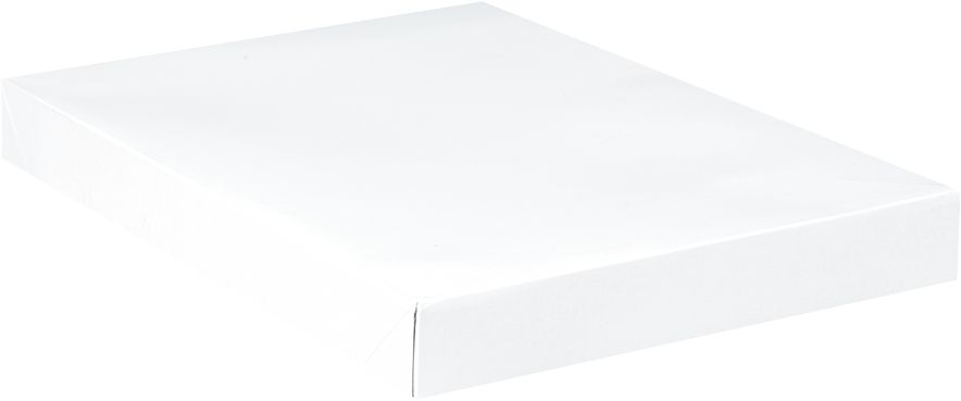 Shirt Gift Box, White, 14-in, for Birthday/Graduation/Wedding Front_Angled_Right