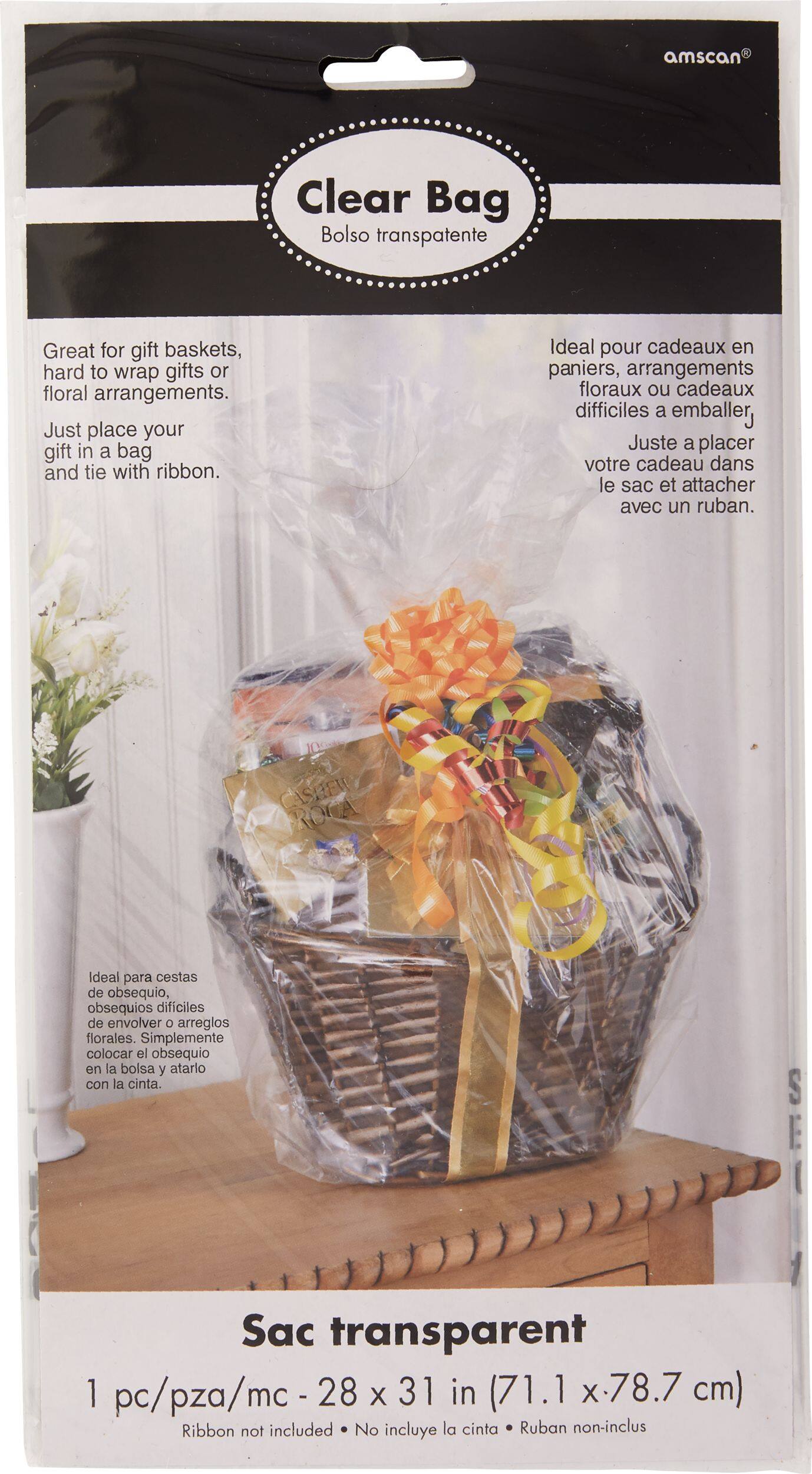 Sac en cellophane transparente Front_Flat