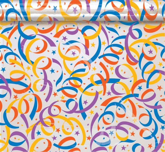 Party Streamers Cello Sheets, 12-pk Overhead_Flat