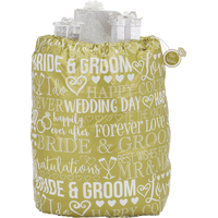 Gold Wedding Gift Sack Front_Flat