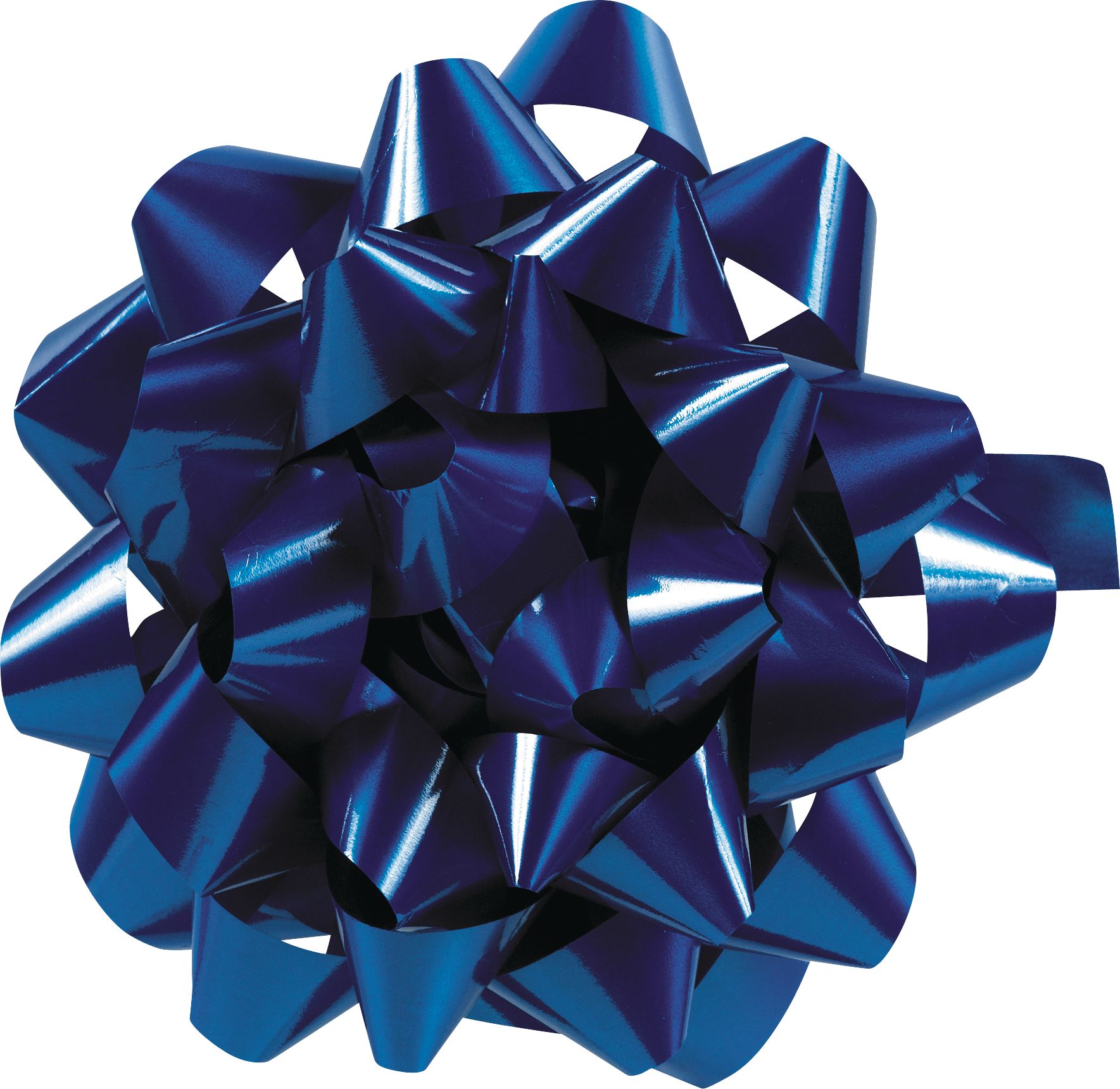 Royal Blue Lacquer Bow, 9-in Overhead_Flat