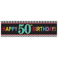 Giant 50th Birthday Banner Front_Flat