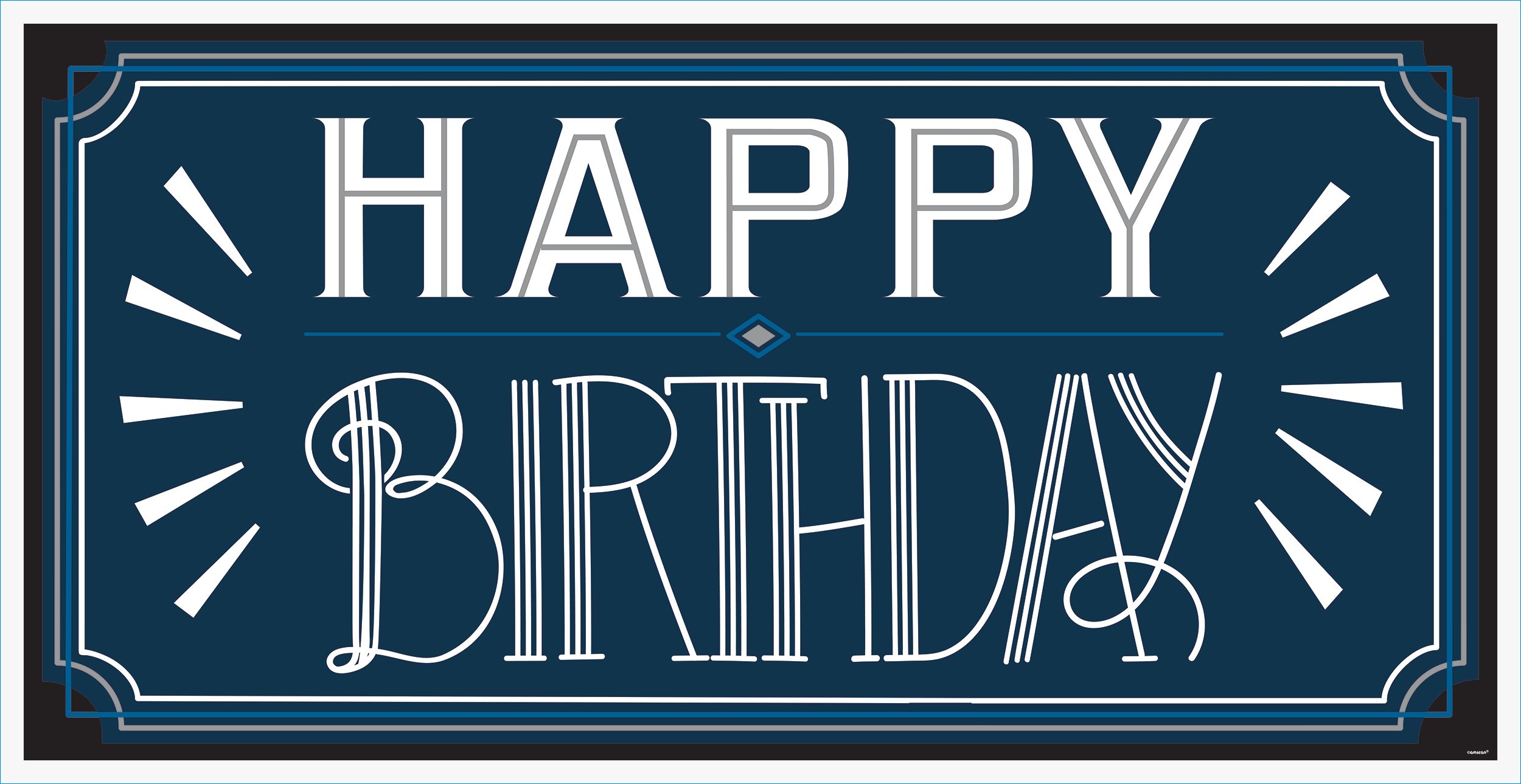Vintage Happy Birthday Banner Front_Flat