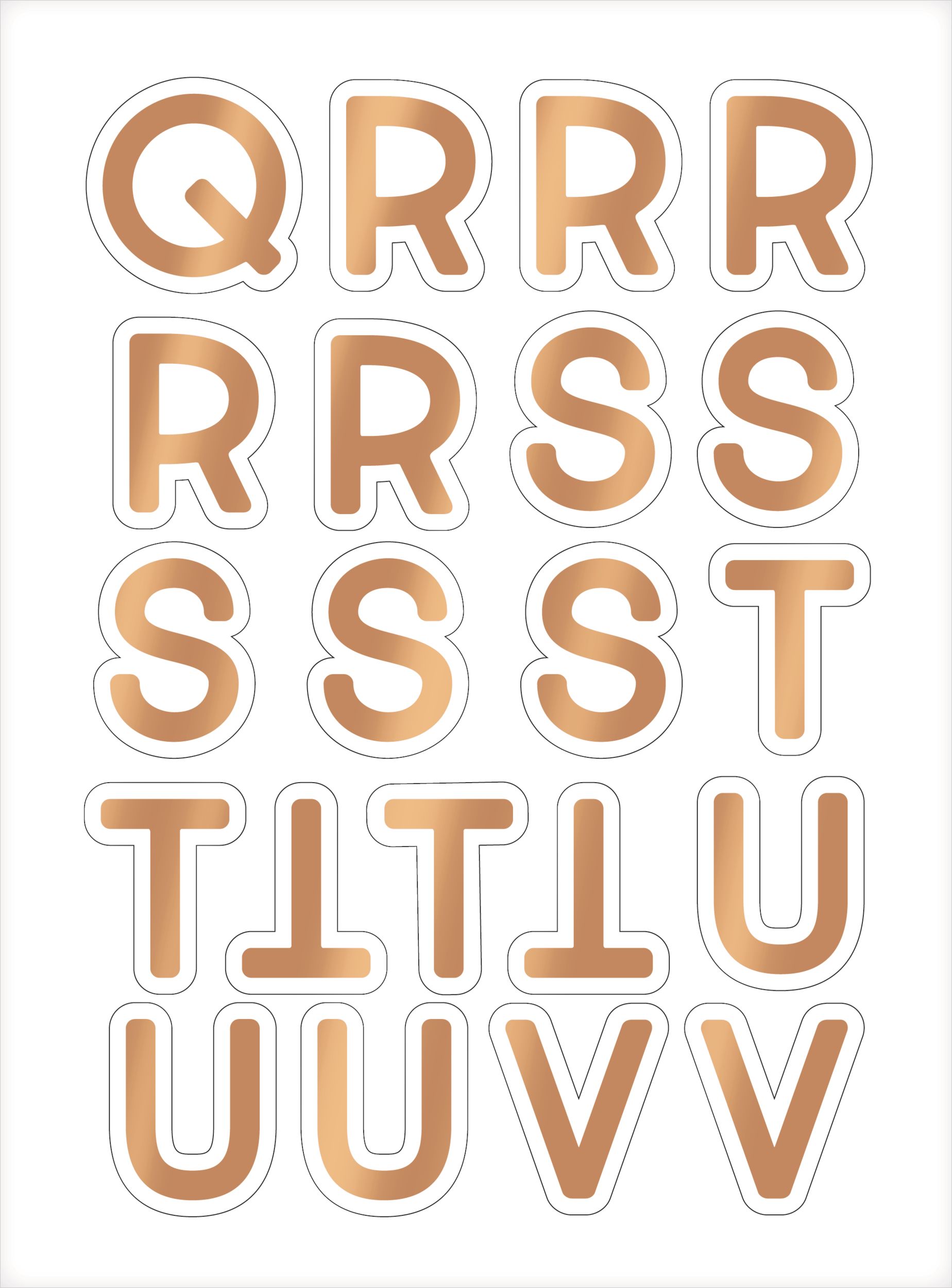 Gold & Pastel Pennant Banner Kit Front_Flat