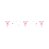 Gold & Pastel Pennant Banner Kit Front_Flat