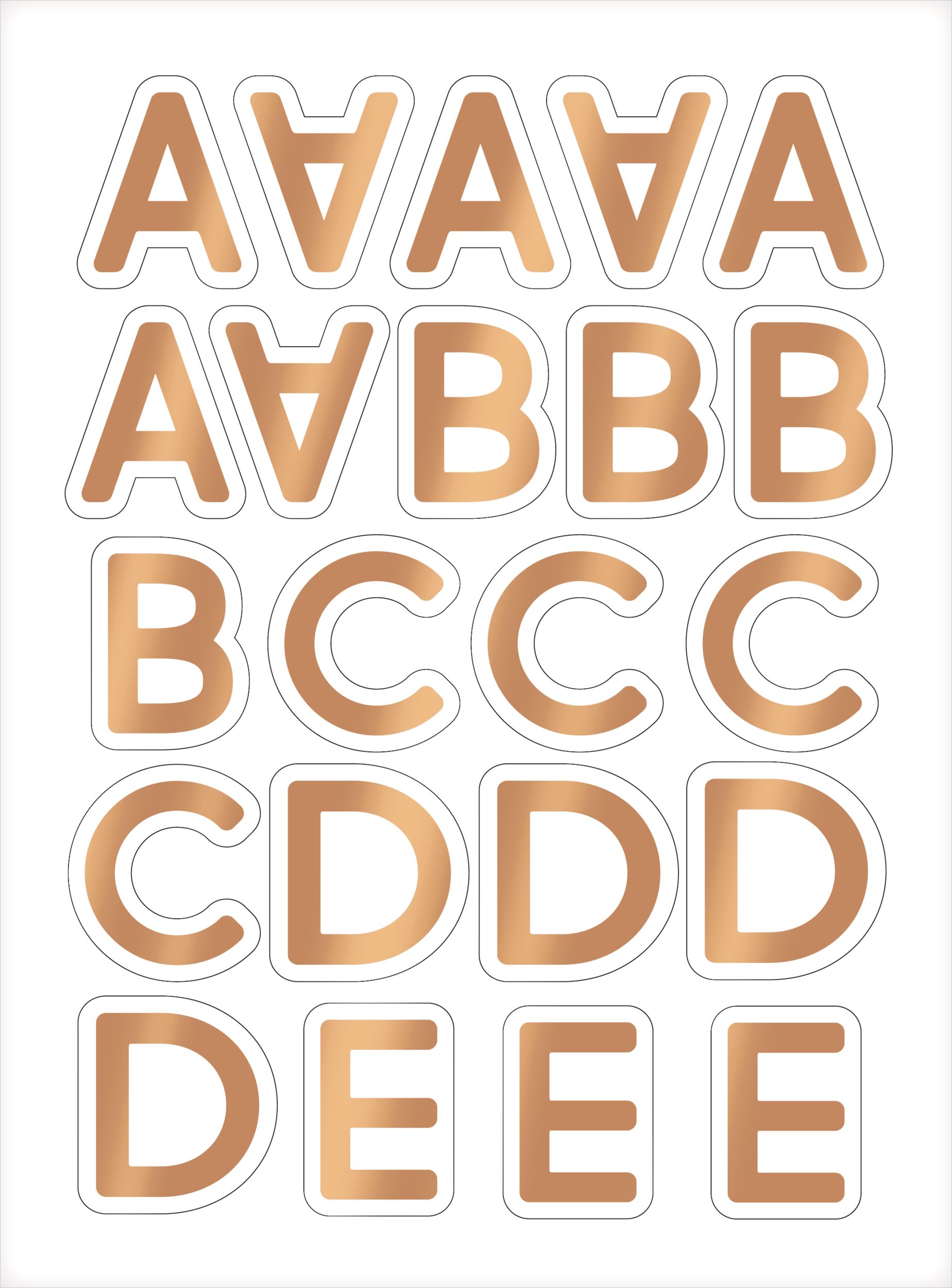 Gold & Pastel Pennant Banner Kit Front_Flat