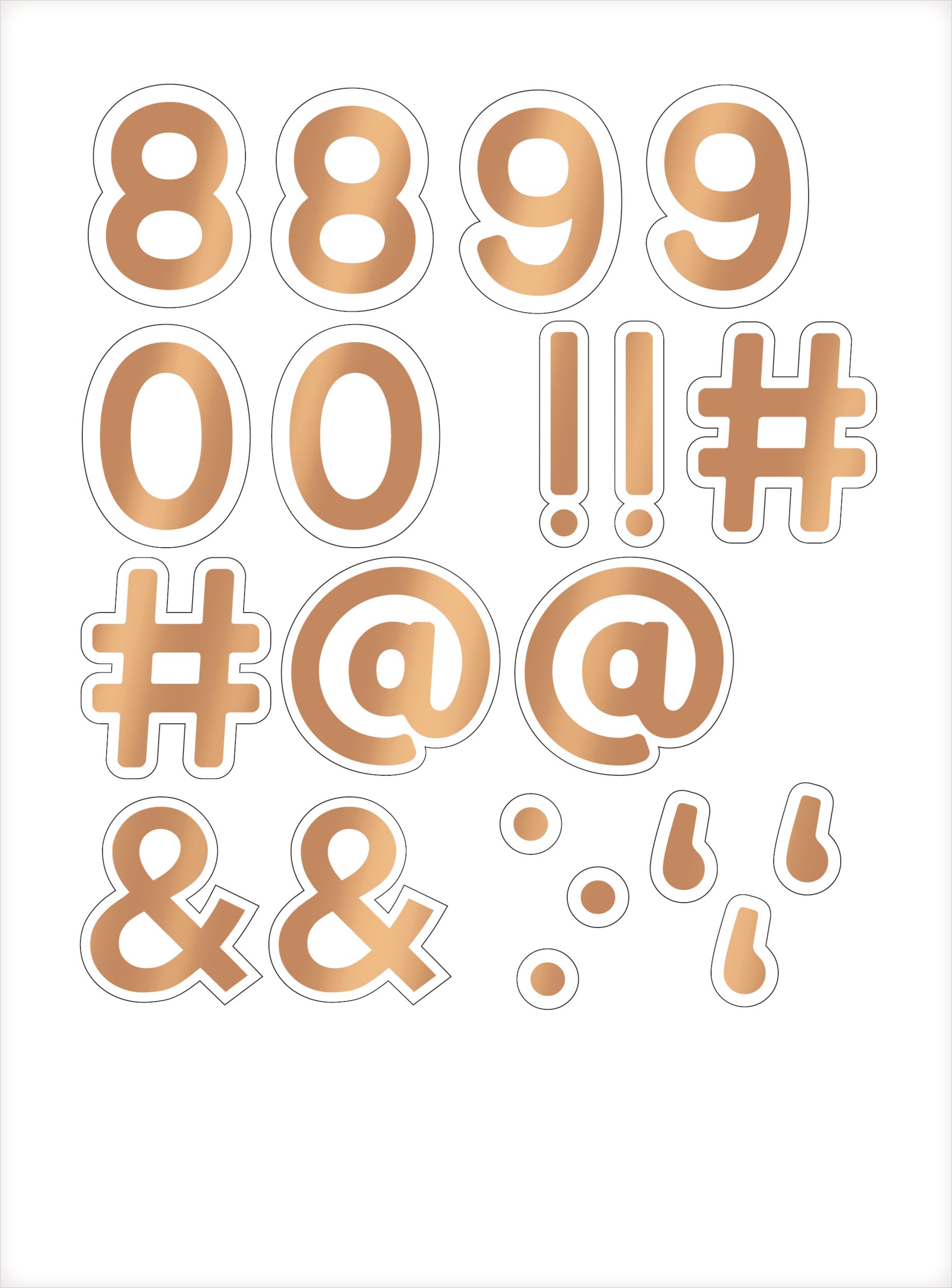 Gold & Pastel Pennant Banner Kit Front_Flat