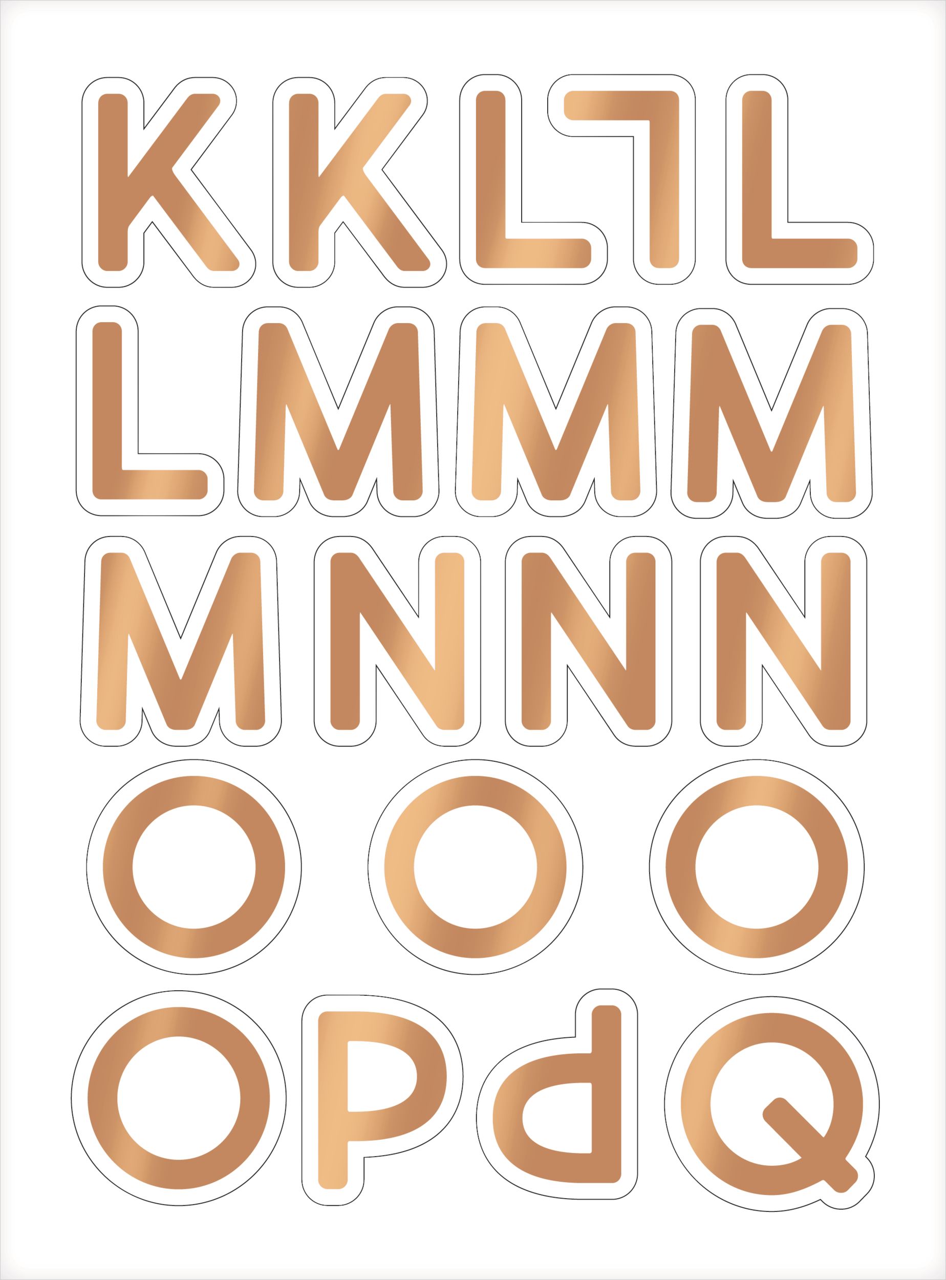 Gold & Pastel Pennant Banner Kit Front_Flat