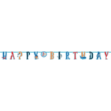 Pirate Shark Birthday Party Banner Kit, 2-pc Front_Flat
