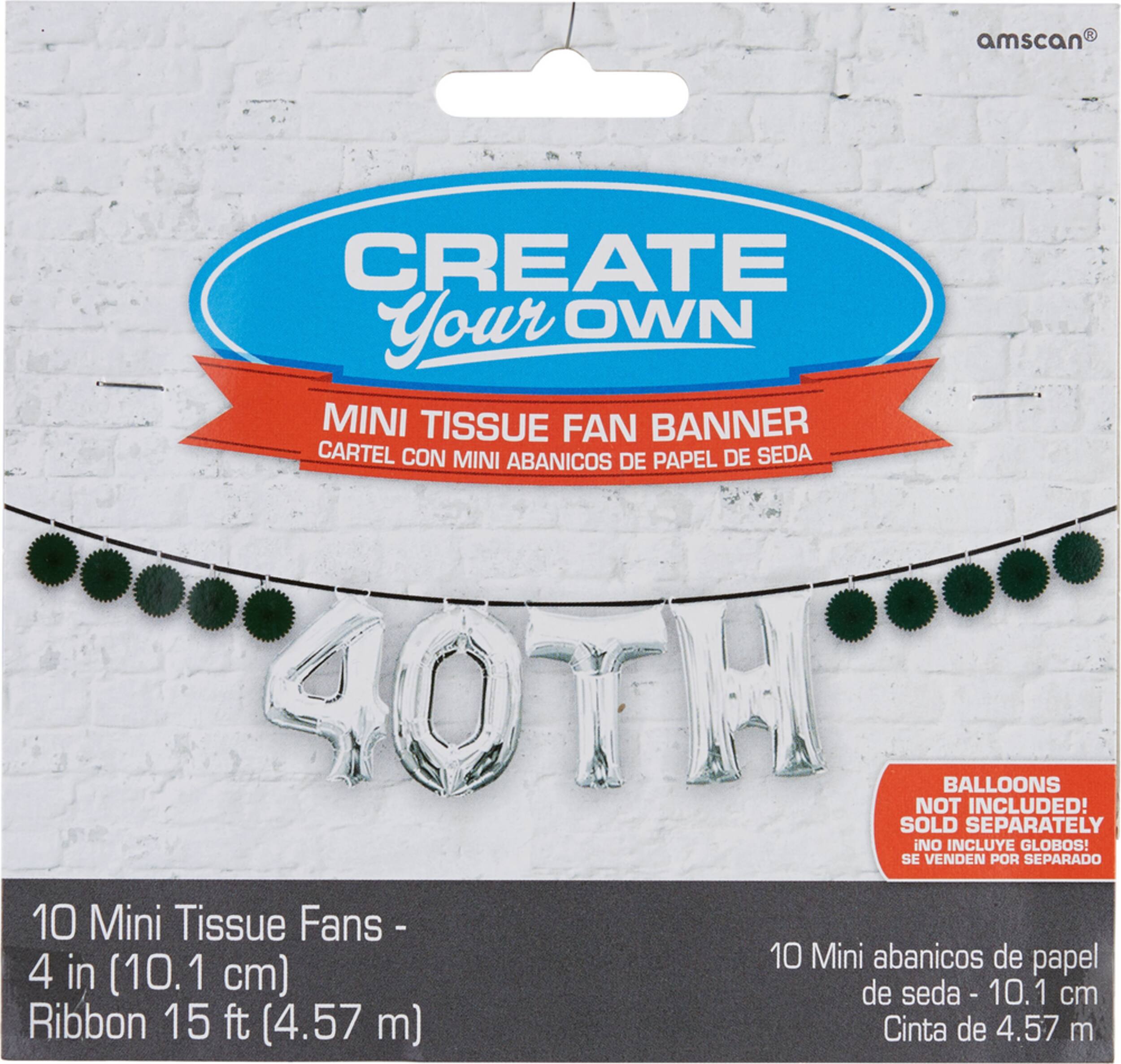 Mini Create Your Own Paper Fan Banner Party City