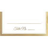 Name Table Border Place Cards, Assorted Colours, 50-pk, for Wedding/Anniversary Front_Flat