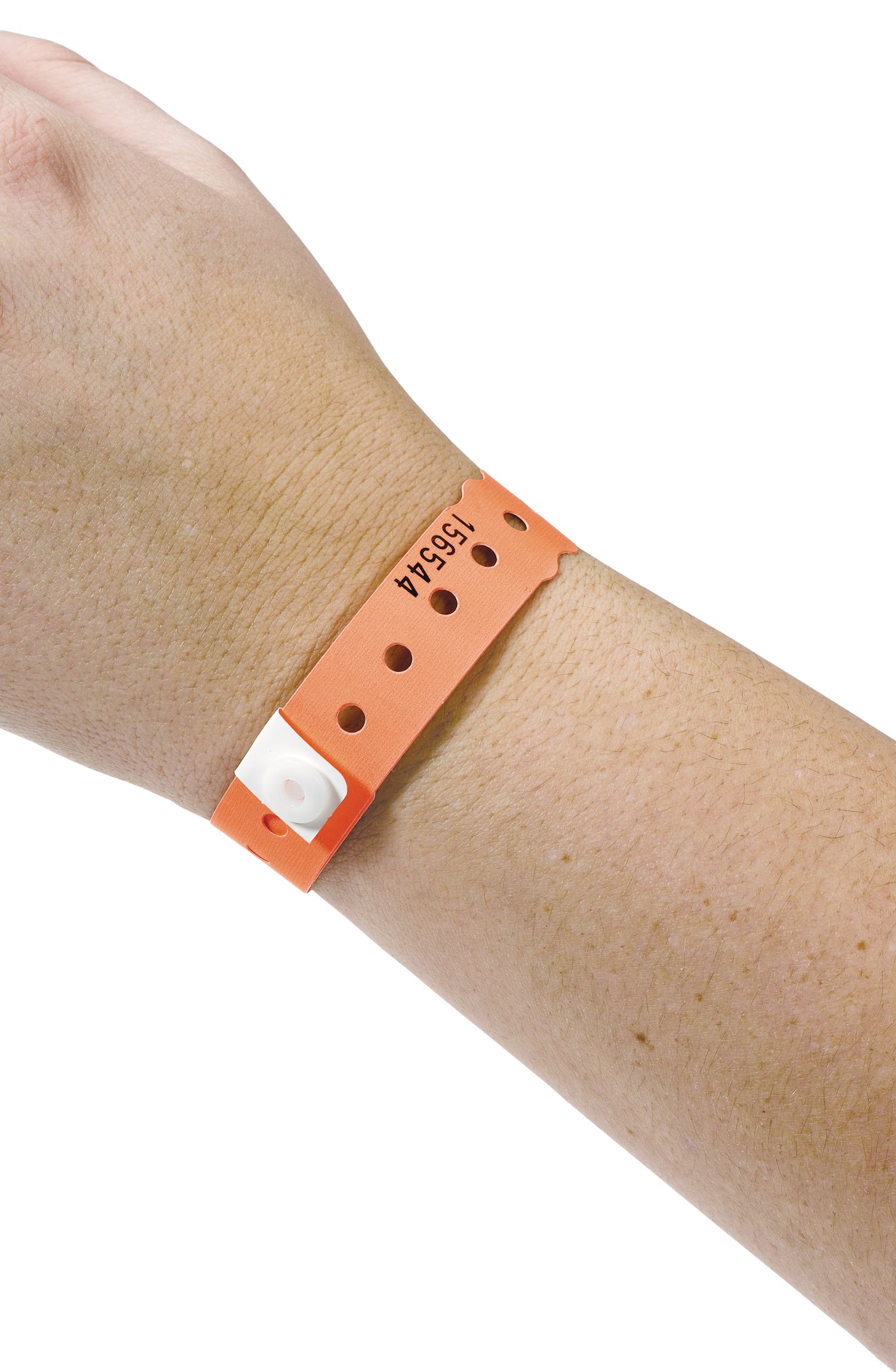 Red Wristband Box, 250-pk Front_Angled_Left