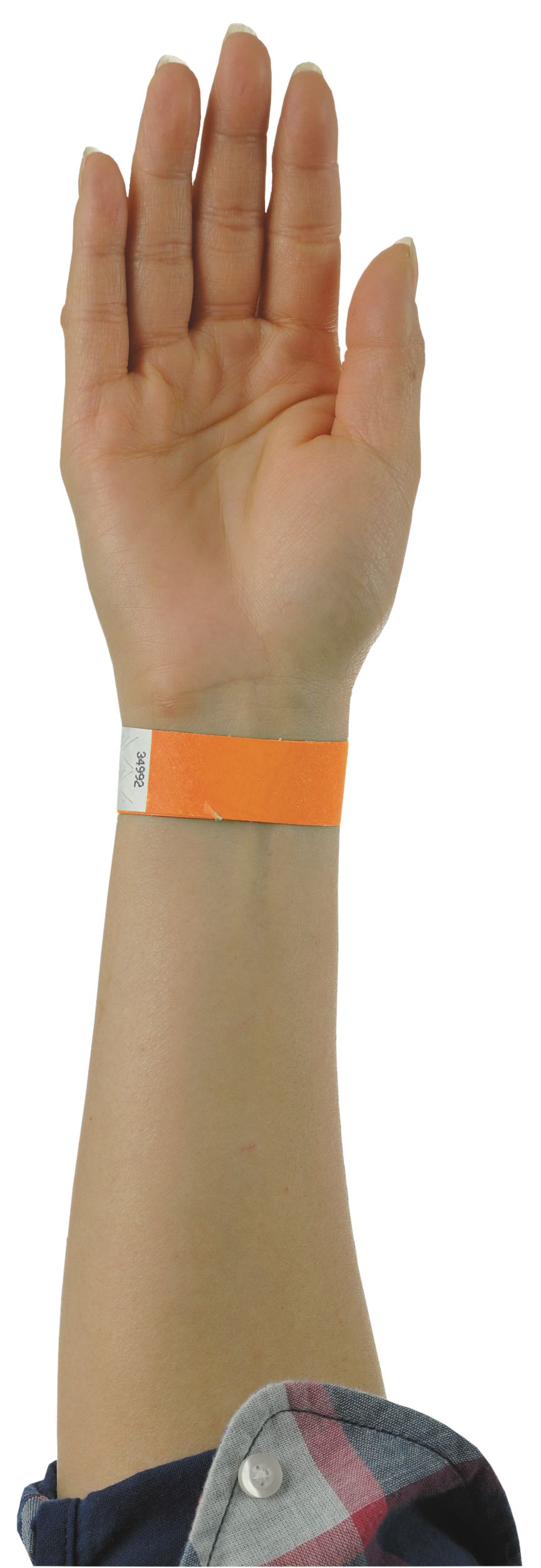 Red Wristband Box, 250-pk Front_Flat