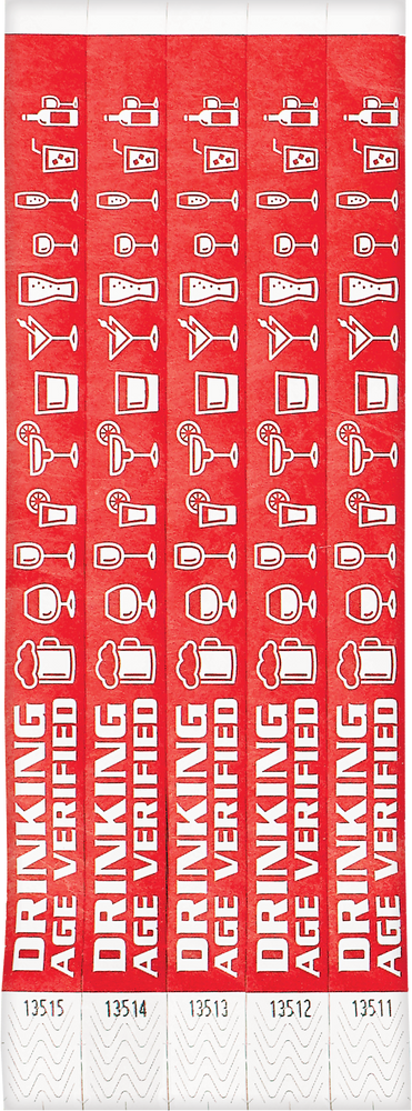 ASTARON Lot De 200 Bracelets En Papier Pour événements - Étanches