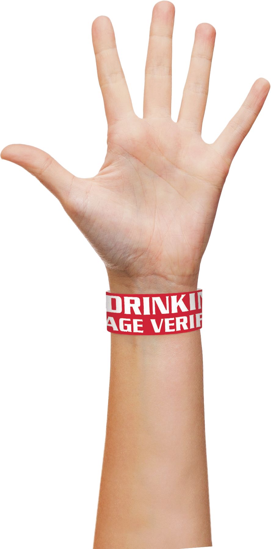 Bracelets étanches rouges, paq. 500 Front_Flat