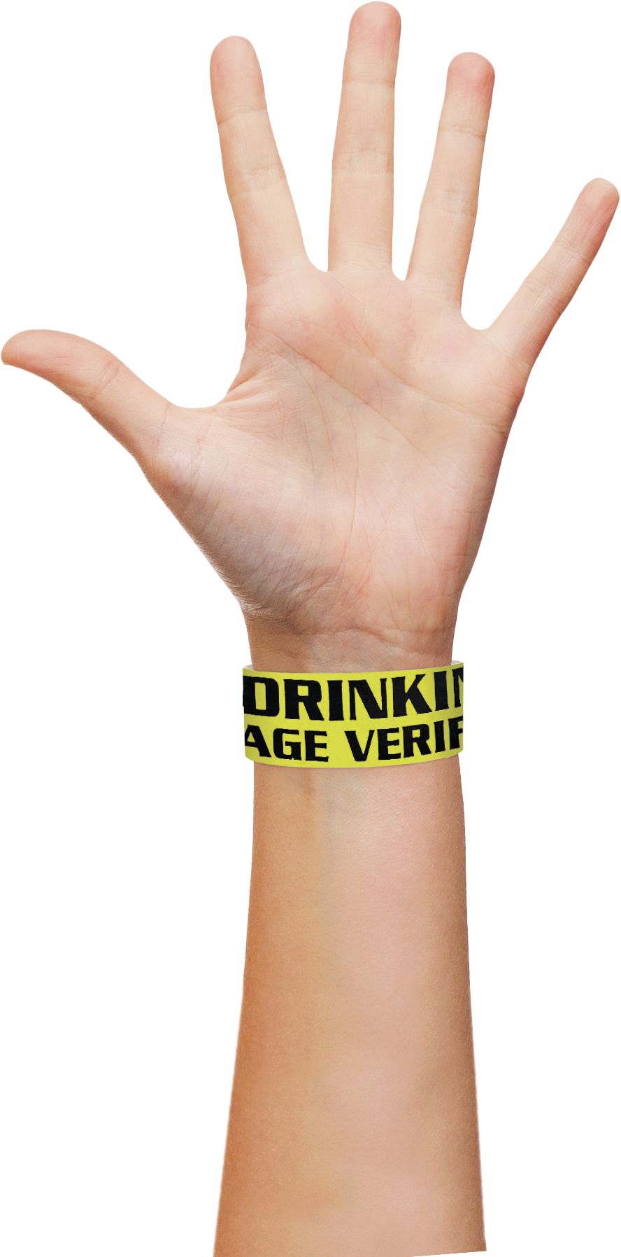 Bracelets étanches jaunes, paq. 500 Front_Flat