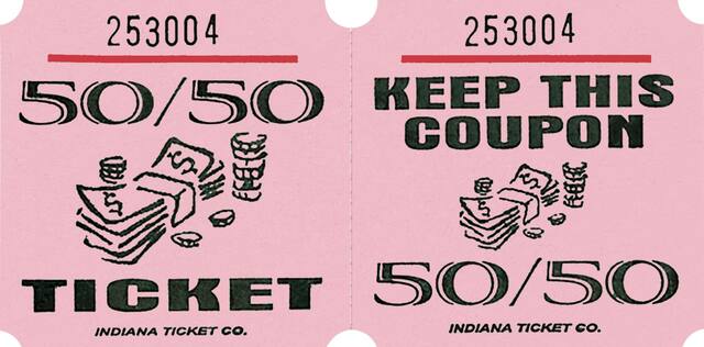 Pink 50/50 Ticket Roll, 1000-pk Front_Flat