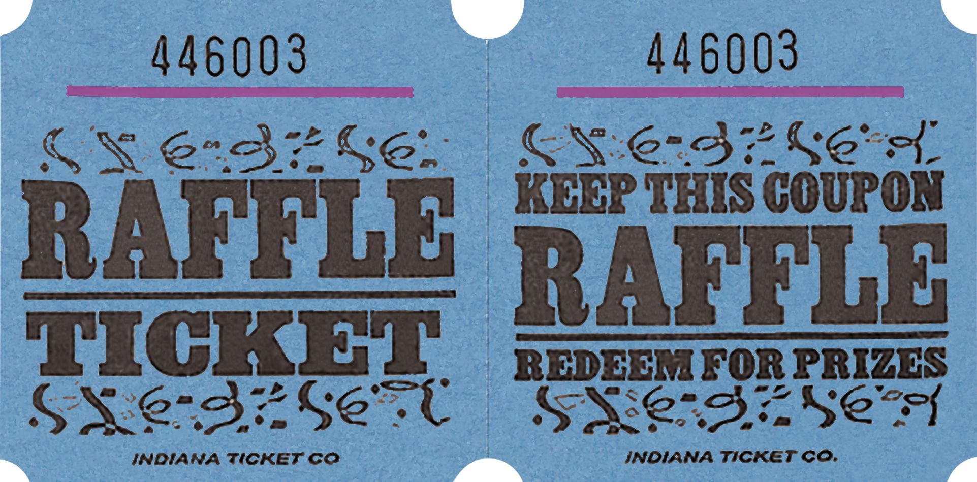 Blue Raffle Ticket Roll Front_Flat