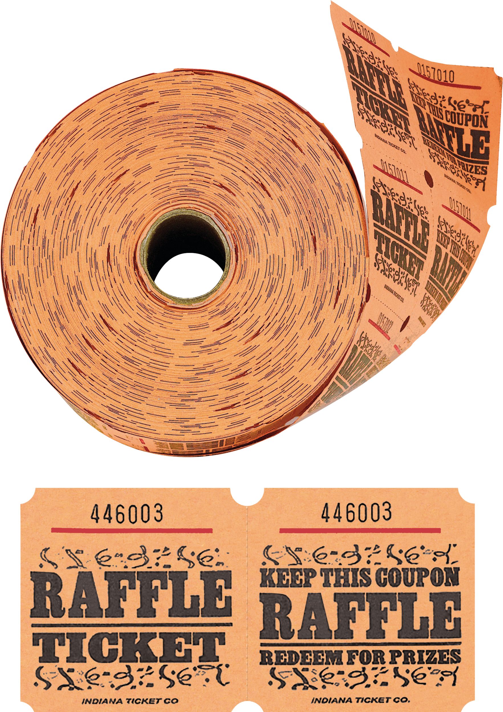 Orange Raffle Ticket Roll Composite_or_Mixed