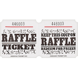 White Raffle Ticket Roll Front_Flat