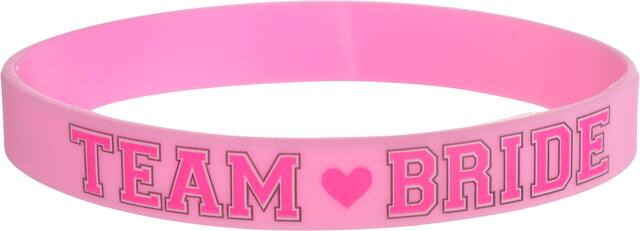 Team Bride Wristbands, 6-ct Front_Elevated