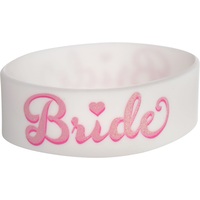 Elegant Bride Rubber Bracelet Front_Elevated