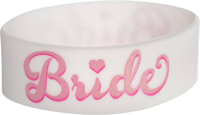 Elegant Bride Rubber Bracelet Front_Elevated