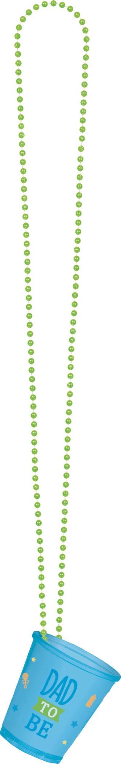 Dad-to-Be Shot Glass Bead Necklace Front_Flat