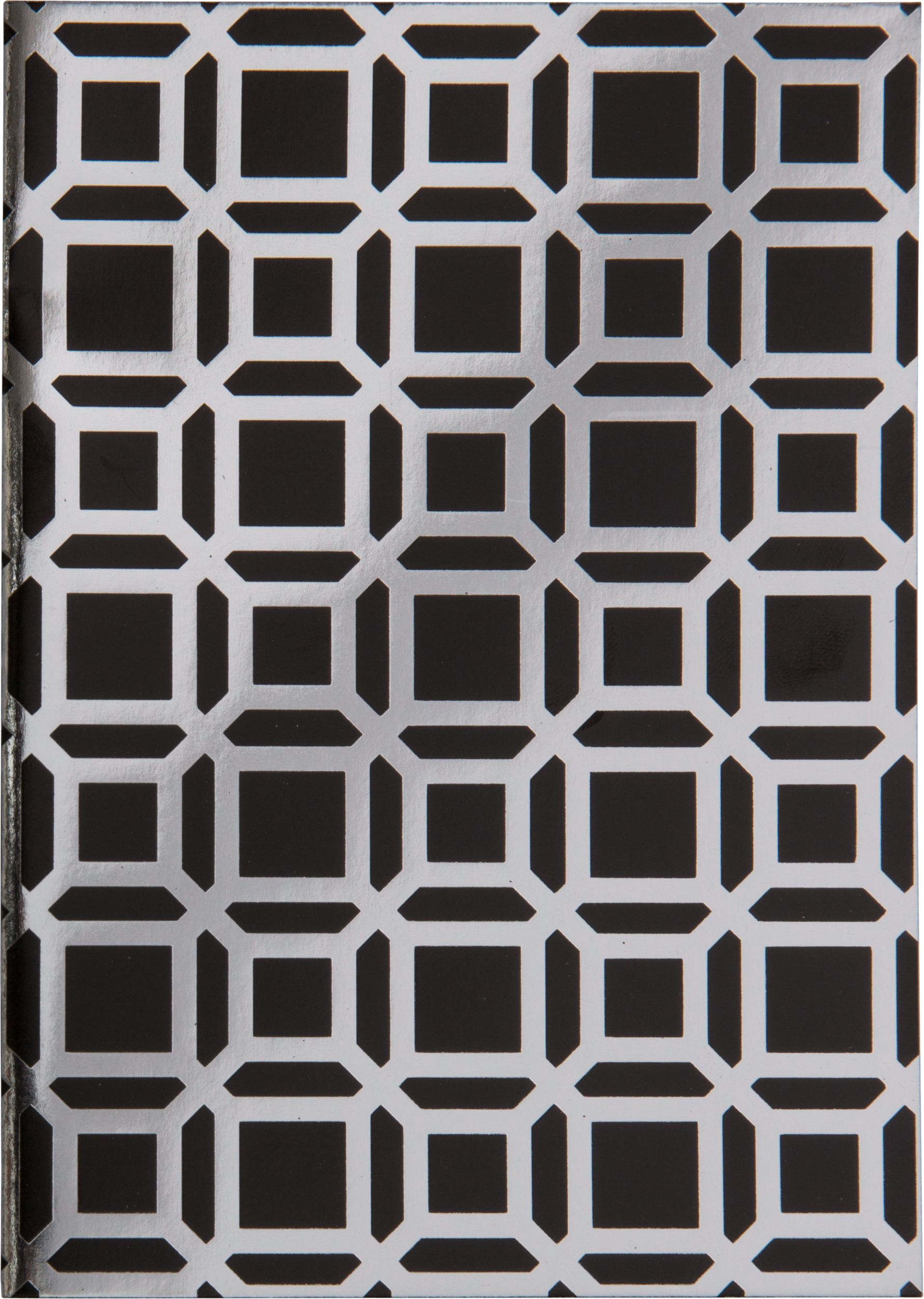 Metallic Black Geometric Note Cards, 20-pk Front_Flat