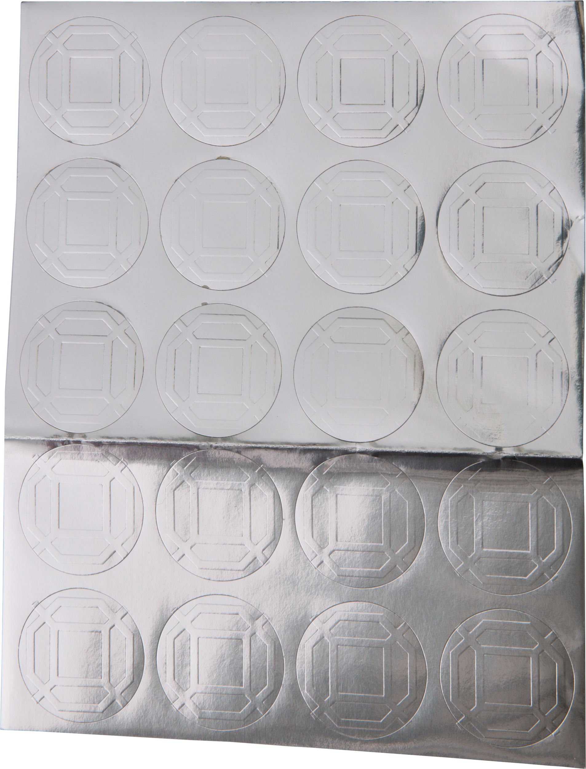 Metallic Black Geometric Note Cards, 20-pk Front_Flat