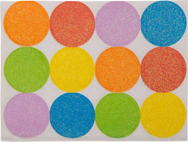 Glitter Rainbow Twist Note Cards, 20-pk Front_Flat