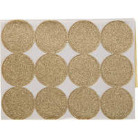 Fiches de notes pastel à pois dorés scintillants, paq. 20 Front_Flat