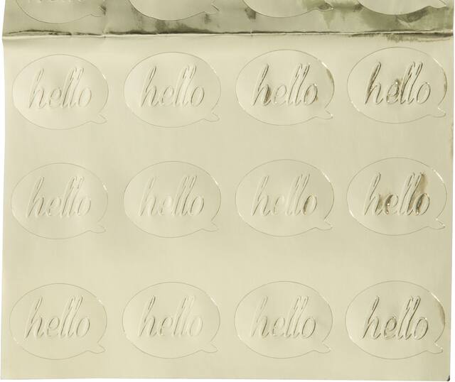 Metallic Pastel Hello Note Cards, 20-pk Front_Flat