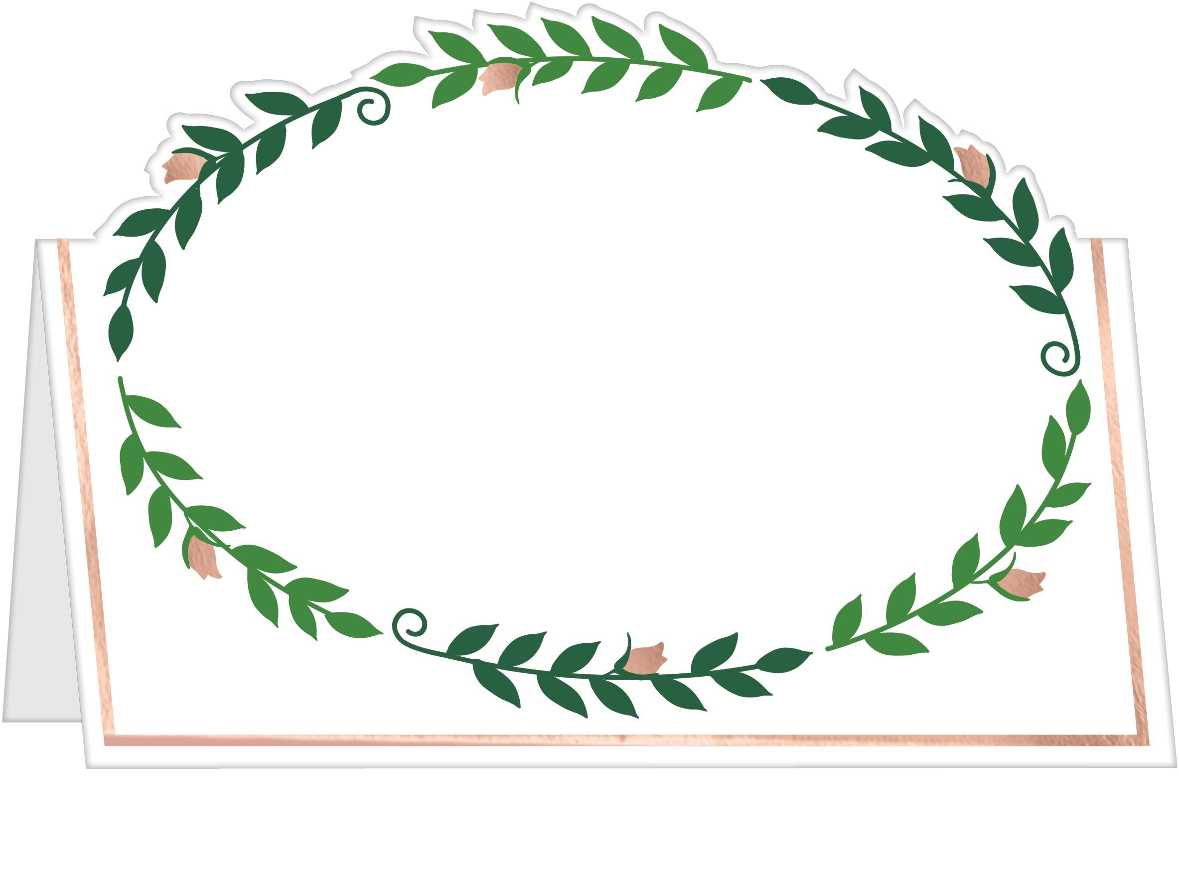 Love & Leaves Place Cards, 50-pk Front_Angled_Right