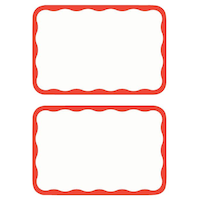 Red Border Name Badges Front_Flat