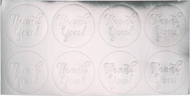 Metallic Rainbow Balloon Thank You Notes, 8-pk Front_Flat