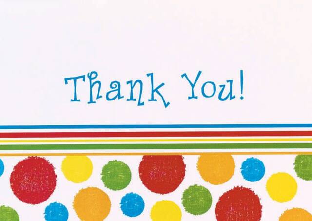 Bright Dots Thank You Notes, 8-pk Front_Flat