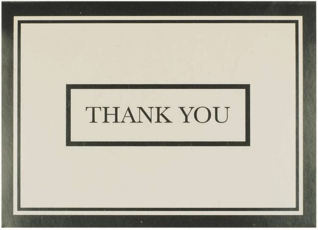 Cartes de remerciement à remplir Simply Stated, paq. 8 Front_Flat