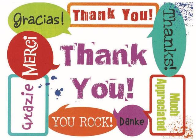 Cartes de remerciement Surprise, paq. 20 Front_Flat